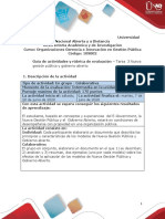 Guia de Actividades y Rúbrica de Evaluación Tarea 3 Nueva Gestión Pública y Gobierno Abierto PDF