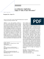 (Chen & Wu, 2009) Sustainable Landscape Architecture Implications of The Chinese Philosophy of Unity of Man With Nature''and Beyond