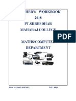 Teacher'S Workbook 2018 PT - Shreedhar Maharaj College: Mrs. Suliana Daurua TPF: 84518