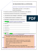 Práctica de Oraciones Por La Actitud Del Hablante