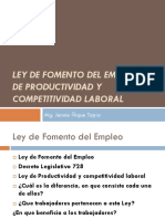 Ley de Fomento Del Empleo PDF