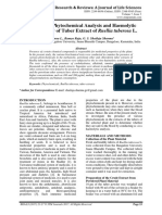 Phytochemical Analysis & Haemolytic Activity of Ruellia Tuberosa