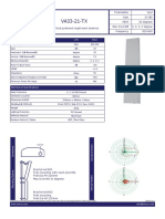 VA33-21-TX: Vertical Polarised Single Band Antenna