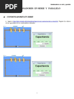 Laboratorio 5. Condensadores en Serie y Paralelo