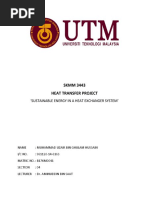 SKMM 3443 Heat Transfer Project: Sustainable Energy in A Heat Exchanger System'