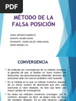 Tarea Sobre El Metodo de Falsa Posicion