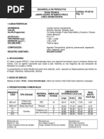 Ficha Tecnica FP DP 06 Ficha Técnica Jabón de Manos Krols Aromaterapia PDF