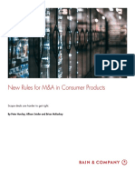 Bain New Rules For M&a in Consumer Products