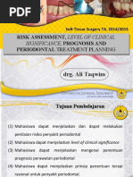 Risk Assessment, Level of Clinical Periodontal Treatment Planning