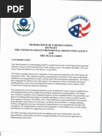 Peace Corps EPA Memorandum of Understanding