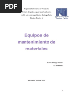 Equipos de Mantenimiento de Materiales