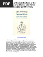 (Igor Stravinsky) Poetics of Music in The Form of (BookFi) PDF