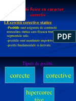 Exercitii Fizice Cu Caracter Corectiv: I.Exercitii Corective Statice