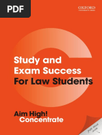 Study and Exam Success: For Law Students