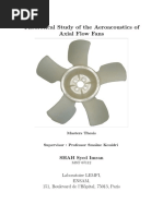 Theoretical Study Aeroacoustics Axial Flow Fan