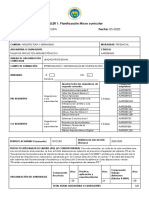 Sílabo Def Taller de Diseño Arq. 1 Tercer Semestre Virtual Paralelo 4 Periodo 2020-2020