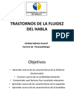 Clase 1 Trastornos de La Fluidez Del Habla