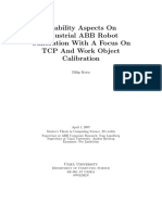 Usability Aspects On Industrial ABB Robot Calibration With A Focus On TCP and Work Object Calibration