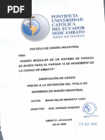 Pontificia Universidad Católica Del Ecuador Sede Ambato: Escuela de Diseño Industrial