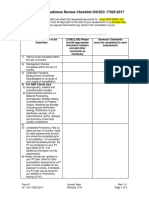 Assessment Readiness Review Checklist ISO/IEC 17025:2017