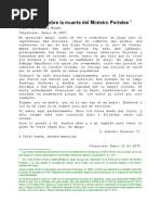 Cartas Sobre La Muerte Del Ministro Portales