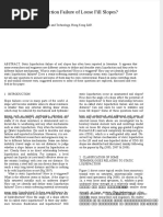 What Is Static Liquefaction Failure of Loose Fill Slopes