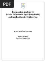 Engineering Analysis Ii: Partial Differential Equations (Pdes) and Applications To Engineering