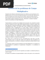 Marco Teorico Sentidos Del Campo Multiplicativo