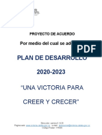 Plan de Desarrollo Una Victoria para Creer y Crecer 2020 Listo