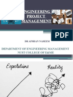 Engineering Project Management: Department of Engineering Management Nust College of E&Me