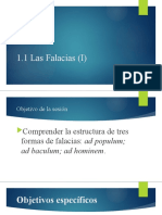 1.1 Las Falacias (I)