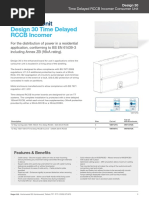 Design 30 Time Delayed RCCB Incomer: Consumer Unit