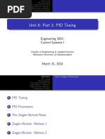 Unit 8: Part 3: PID Tuning: Engineering 5821: Control Systems I