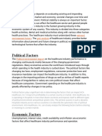 Political Factors: External Environment Factors Pest Analysis