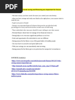 Title 1: Why Personal Saving and Financing Are Important For Future