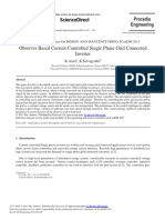 Observer Based Current Controlled Single Phase Grid Connected Inverter