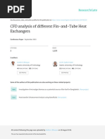 CFD Analysis of Different Fin-and-Tube Heat Exchangers: September 2010