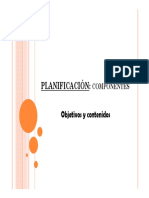 Planificación Objetivos y Contenidos