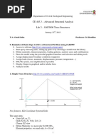 CE 463.3 - Advanced Structural Analysis Lab 2 - SAP2000 Truss Structures