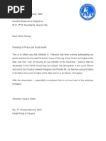 Recommendation Letter