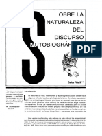 Piña R. Carlos - Sobre La Naturaleza Del Discurso Autobiográfico PDF