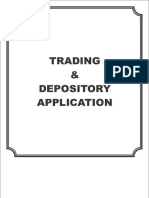 Trading & Depository Application