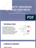 Lymphatic Drainage of Head and Neck: Dr. Anagha P Nambiar MDS Dept of Conservative Dentistry and Endodontics