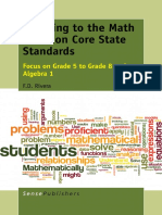 Teaching To The Math Common Core State Standards - Focus On Grade 5 To Grade 8 and Algebra 1 PDF