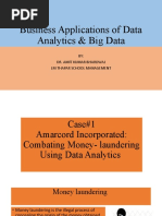 Business Applications of Data Analytics & Big Data