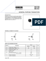 BC161 BC160: General Purpose Transistors