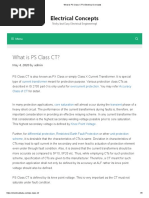 What Is PS Class CT - Electrical Concepts