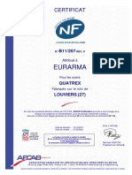 Eurarma: Certificat