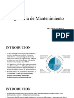 Introduccion de Ingeniería de Mantenimiento