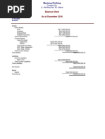 Balance Sheet As of December 2018: Company No. JL. Menteng Kav, 99, Jakpus